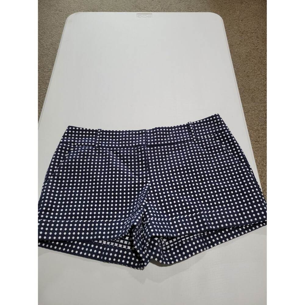 The Limited Navy Polka Dot Jean Shorts